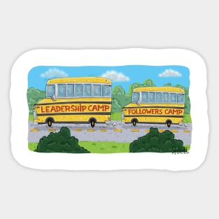 Leadership Camp and Followers Camp Sticker